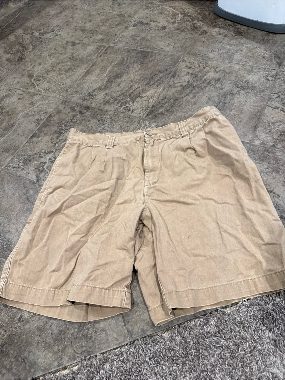🥞Merona Beige Flat-Front Cotton Shorts